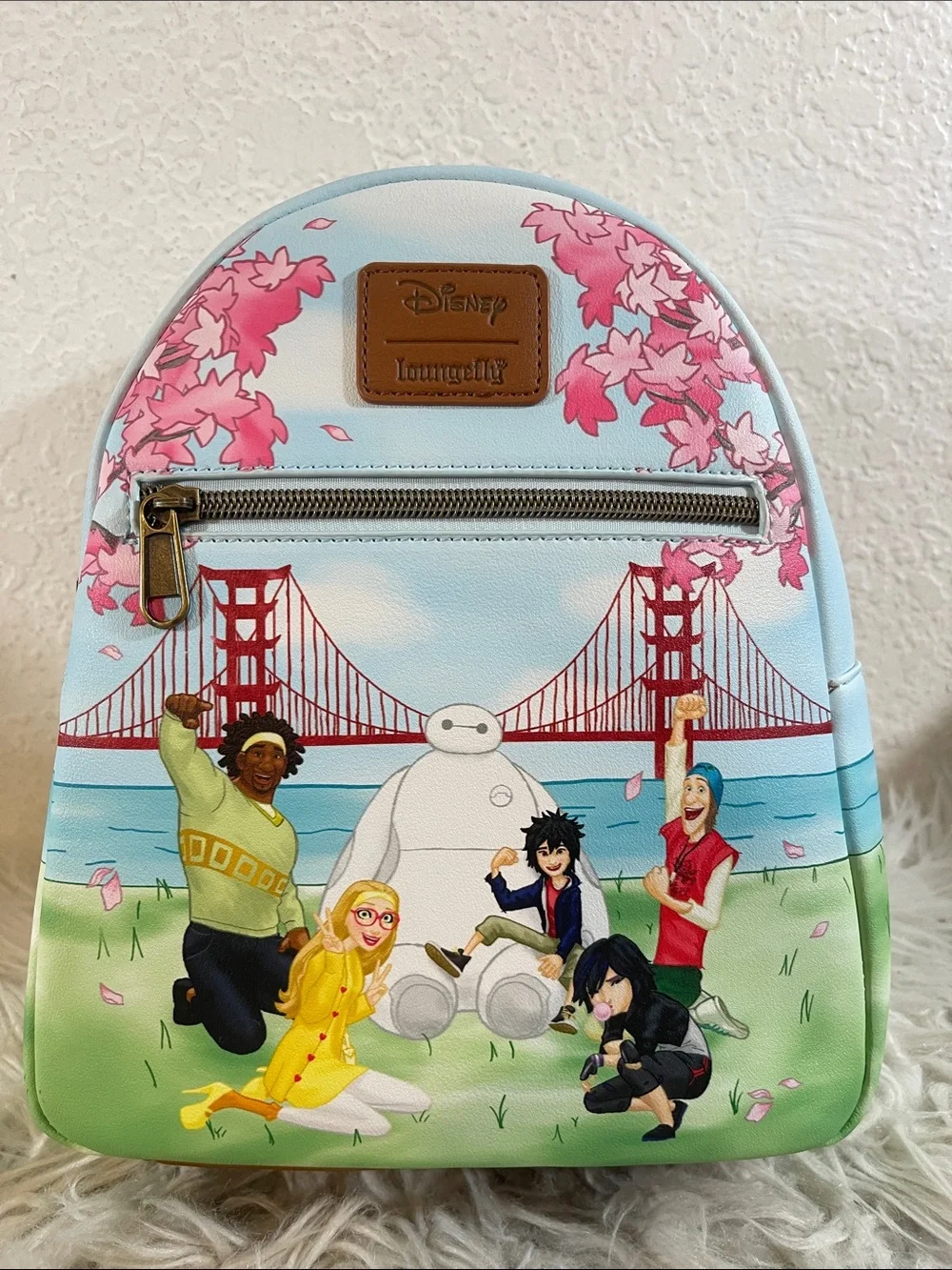 DISNEY LOUNGEFLY Big Hero 6 Group View Mini Backpack NEW